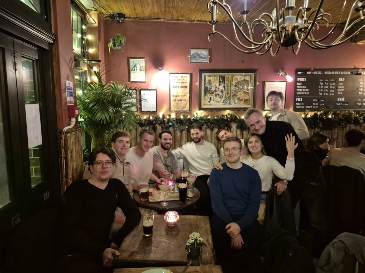 Christmas at The Harlequin pub, Clerkenwell, London