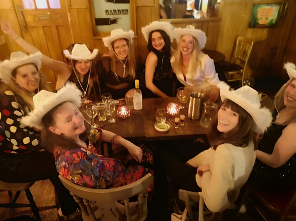 Socialising at The Harlequin pub, Clerkenwell, London